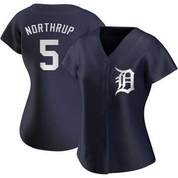 Replica Jim Northrup Women's Detroit Tigers Navy Alternate Jersey