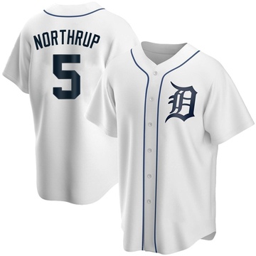 Replica Jim Northrup Youth Detroit Tigers White Home Jersey