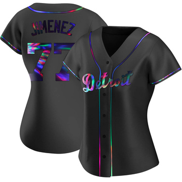Replica Joe Jimenez Women's Detroit Tigers Black Holographic Alternate Jersey