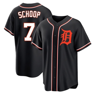 Replica Jonathan Schoop Youth Detroit Tigers Black Fashion Out Jersey