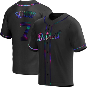 Replica Jonathan Schoop Youth Detroit Tigers Black Holographic Alternate Jersey