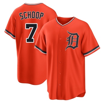 Replica Jonathan Schoop Youth Detroit Tigers Orange Alternate Jersey