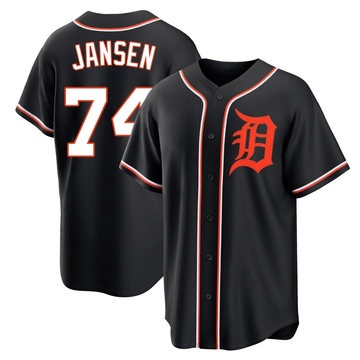 Replica Kenley Jansen Youth Detroit Tigers Black Fashion Out Jersey