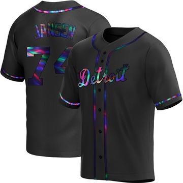Replica Kenley Jansen Youth Detroit Tigers Black Holographic Alternate Jersey