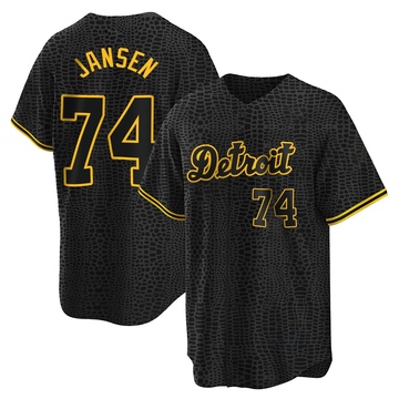Replica Kenley Jansen Youth Detroit Tigers Black Snake Skin City Jersey