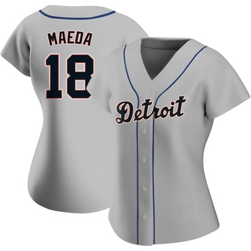 Replica Kenta Maeda Women's Detroit Tigers Gray Road Jersey