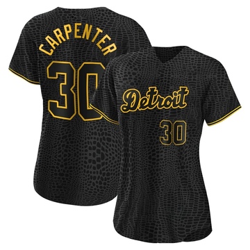 Replica Kerry Carpenter Women's Detroit Tigers Black Snake Skin City Jersey