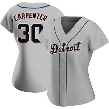 Replica Kerry Carpenter Women's Detroit Tigers Gray Road Jersey