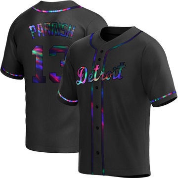 Replica Lance Parrish Youth Detroit Tigers Black Holographic Alternate Jersey