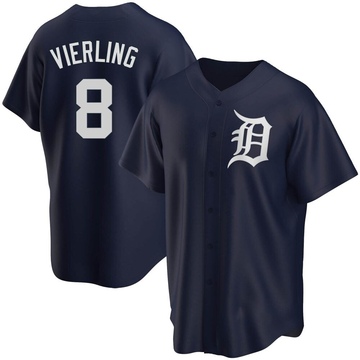 Replica Matt Vierling Men's Detroit Tigers Navy Alternate Jersey