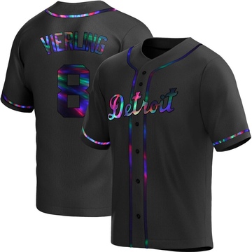 Replica Matt Vierling Youth Detroit Tigers Black Holographic Alternate Jersey