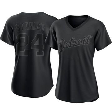 Replica Mickey Stanley Women's Detroit Tigers Black Pitch Fashion Jersey