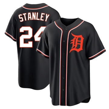 Replica Mickey Stanley Youth Detroit Tigers Black Fashion Out Jersey