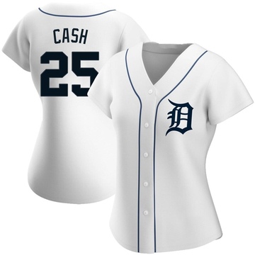 Replica Norm Cash Women's Detroit Tigers White Home Jersey