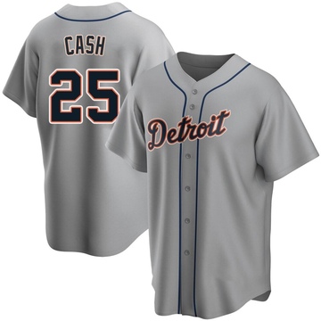 Replica Norm Cash Youth Detroit Tigers Gray Road Jersey