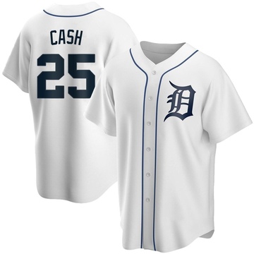 Replica Norm Cash Youth Detroit Tigers White Home Jersey