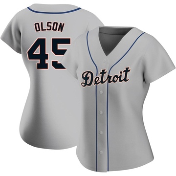 Replica Reese Olson Women's Detroit Tigers Gray Road Jersey