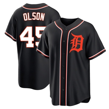 Replica Reese Olson Youth Detroit Tigers Black Fashion Out Jersey