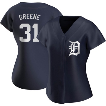 Replica Riley Greene Women's Detroit Tigers Green Navy Alternate Jersey