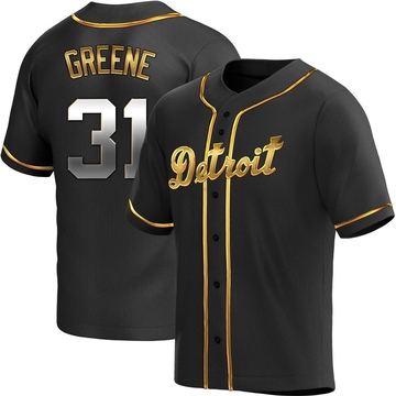 Replica Riley Greene Youth Detroit Tigers Black Golden Alternate Jersey