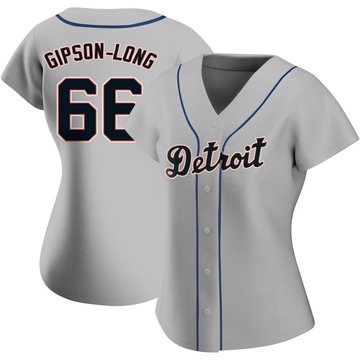 Replica Sawyer Gipson-Long Women's Detroit Tigers Gray Road Jersey