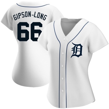 Replica Sawyer Gipson-Long Women's Detroit Tigers White Home Jersey
