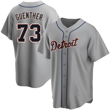 Replica Sean Guenther Men's Detroit Tigers Gray Road Jersey
