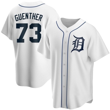 Replica Sean Guenther Men's Detroit Tigers White Home Jersey