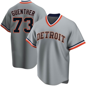 Replica Sean Guenther Youth Detroit Tigers Gray Road Cooperstown Collection Jersey