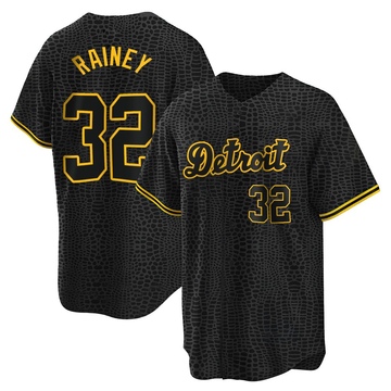 Replica Tanner Rainey Youth Detroit Tigers Black Snake Skin City Jersey