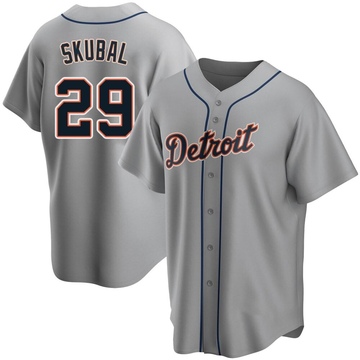 Replica Tarik Skubal Men's Detroit Tigers Gray Road Jersey