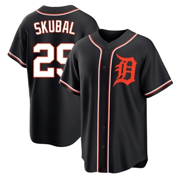 Replica Tarik Skubal Youth Detroit Tigers Black Fashion Out Jersey
