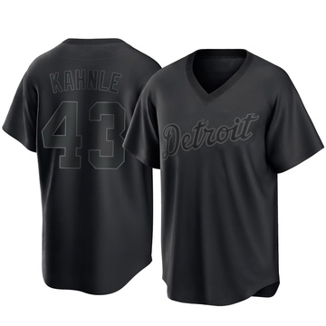 Replica Tommy Kahnle Men's Detroit Tigers Black Pitch Fashion Jersey