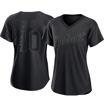 Replica Trei Cruz Women's Detroit Tigers Black Pitch Fashion Jersey