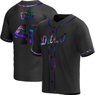 Replica Trei Cruz Youth Detroit Tigers Black Holographic Alternate Jersey