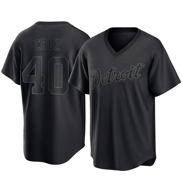 Replica Trei Cruz Youth Detroit Tigers Black Pitch Fashion Jersey