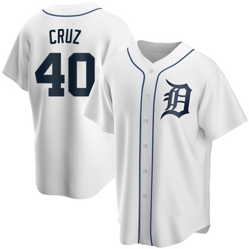 Replica Trei Cruz Youth Detroit Tigers White Home Jersey