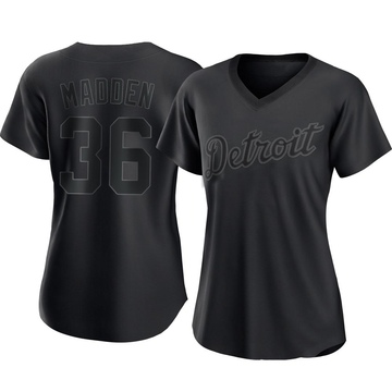 Replica Ty Madden Women's Detroit Tigers Black Pitch Fashion Jersey
