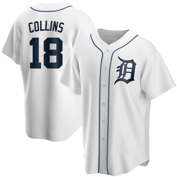 Replica Tyler Collins Youth Detroit Tigers White Home Jersey