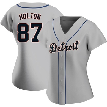 Replica Tyler Holton Women's Detroit Tigers Gray Road Jersey