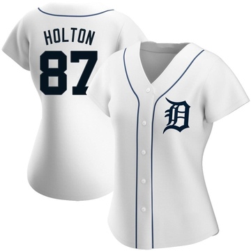 Replica Tyler Holton Women's Detroit Tigers White Home Jersey