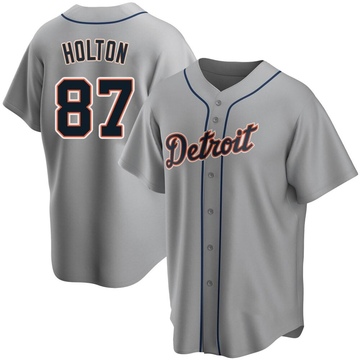 Replica Tyler Holton Youth Detroit Tigers Gray Road Jersey
