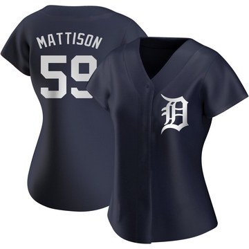 Replica Tyler Mattison Women's Detroit Tigers Navy Alternate Jersey