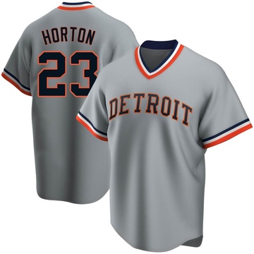 Replica Willie Horton Youth Detroit Tigers Gray Road Cooperstown Collection Jersey