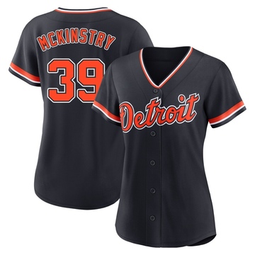 Replica Zach McKinstry Women's Detroit Tigers Navy Alternate 2nd Jersey