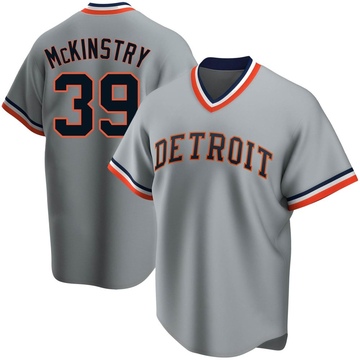 Replica Zach McKinstry Youth Detroit Tigers Gray Road Cooperstown Collection Jersey