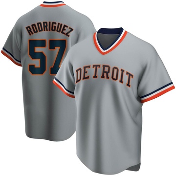 Eduardo Rodriguez Youth Detroit Tigers Gray Road Cooperstown Collection Jersey