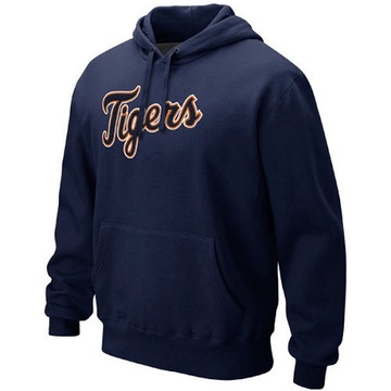 Men's Detroit Tigers Navy Classic 1.2 Pullover Hoodie