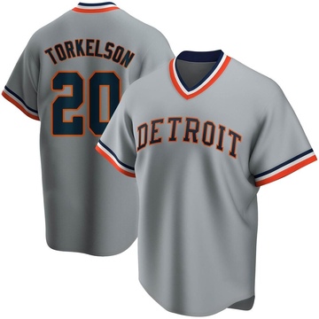 Spencer Torkelson Men's Detroit Tigers Gray Road Cooperstown Collection Jersey